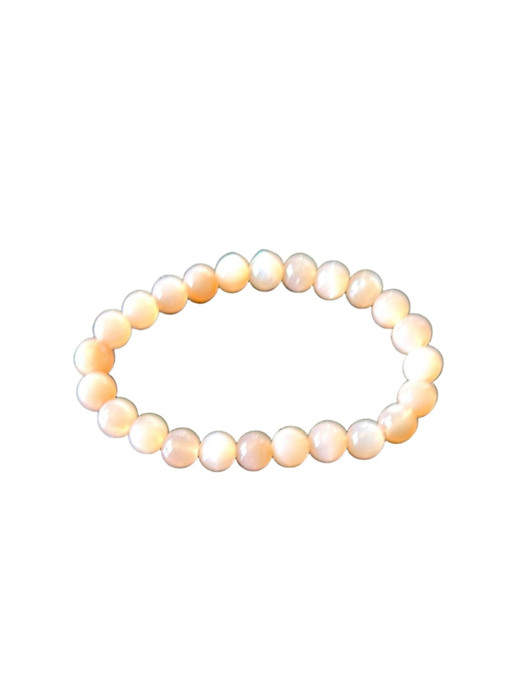 Elegant Pink Fawn Moonstone Beaded Bracelet for Inner Strength